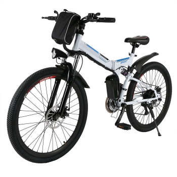 White ANCHEER 26inch Foldable Mountain E-Bike, Ship free to EU, Multicolor
White ANCHEER 26inch Foldable Mountain E-Bike, Ship free to EU, Multicolor