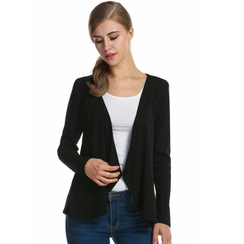 Meaneor Black Women Casual Long Sleeve Solid Draped Open Front Sweaters & Cardigans, Multicolor
Meaneor Black Women Casual Long Sleeve Solid Draped Open Front Sweaters & Cardigans, Multicolor