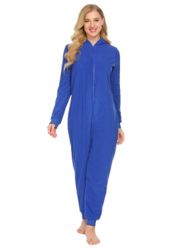 Blue Women Onesies Pajamas Long Sleeve Hooded Fleece Playsuit Nightwear Jumpsuit, Multicolor
Blue Women Onesies Pajamas Long Sleeve Hooded Fleece Playsuit Nightwear Jumpsuit, Multicolor
