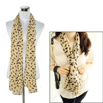 New Fashion Chiffon Colorful Sweet Cat Pattern Women's Long Scarf Neck Wrap Shawl, Khaki
New Fashion Chiffon Colorful Sweet Cat Pattern Women's Long Scarf Neck Wrap Shawl, Khaki