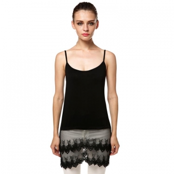 Black Women Fashion Casual Round Neck Sleeveless Sheer Mesh Lace Crochet Patchwork Solid Irregular Hem Stretch Tops Vests Tanks & Camis, Multicolor
Black Women Fashion Casual Round Neck Sleeveless Sheer Mesh Lace Crochet Patchwork Solid Irregular Hem Stretch Tops Vests Tanks & Camis, Multicolor