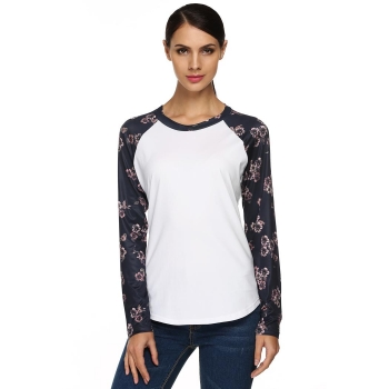 Zeagoo White Ladies Women Casual O-Neck Floral Long Sleeve Patchwork Slim T-Shirt Blouses Tank Tops Hoodies & Sweatshirts, Multicolor
Zeagoo White Ladies Women Casual O-Neck Floral Long Sleeve Patchwork Slim T-Shirt Blouses Tank Tops Hoodies & Sweatshirts, Multicolor