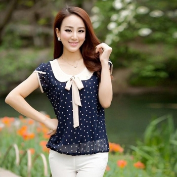 NavyBlack summer women Dot Doll lace t-shirt casual chiffon Hotsale Tank Tops Shirts & Blouses, Multicolor
NavyBlack summer women Dot Doll lace t-shirt casual chiffon Hotsale Tank Tops Shirts & Blouses, Multicolor