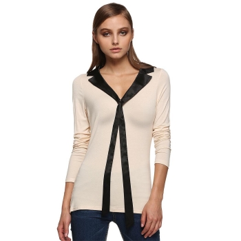 FINEJO Apricot Stylish Girls Women Slim V Neck Long Sleeve Bottoming Tank Tops Shirts & Blouses, Multicolor
FINEJO Apricot Stylish Girls Women Slim V Neck Long Sleeve Bottoming Tank Tops Shirts & Blouses, Multicolor