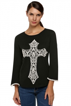 Zeagoo Black Fashion Stylish Ladies Women Long Sleeve O-neck Floral & Blouses Tank Tops T-Shirts, Multicolor
Zeagoo Black Fashion Stylish Ladies Women Long Sleeve O-neck Floral & Blouses Tank Tops T-Shirts, Multicolor