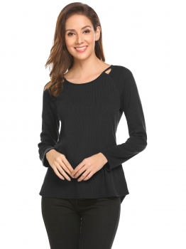 Black Women Long Sleeve Cut Out Slim Fit Asymmetrical Casual Ribbed T-Shirt Top, Multicolor
Black Women Long Sleeve Cut Out Slim Fit Asymmetrical Casual Ribbed T-Shirt Top, Multicolor