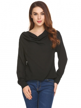 Black Women Casual Ruffle V-Neck Long Sleeve Regular Fit Solid Sexy Blouse T-shirt Tops, Multicolor
Black Women Casual Ruffle V-Neck Long Sleeve Regular Fit Solid Sexy Blouse T-shirt Tops, Multicolor