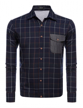 Black Men's Turn Down Collar Long Sleeve Plaid Patchwork Casual Shirt, Multicolor
Black Men's Turn Down Collar Long Sleeve Plaid Patchwork Casual Shirt, Multicolor