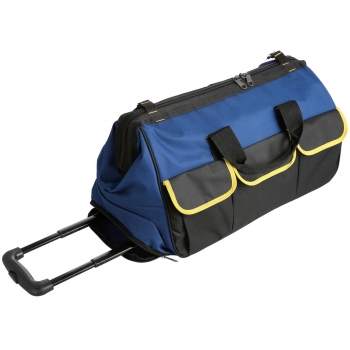 Rolling Tool Bag Organizer Wide Mouth Opening with Handle
