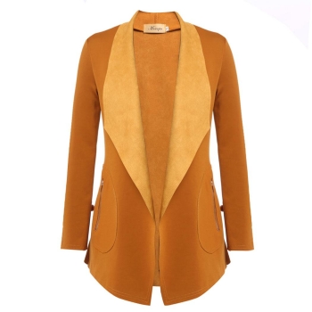 Brown New Fashion Women Casual Long Sleeve Turndown Collar Cardigan Autumn Clothes Coats & Jackets, Multicolor
Brown New Fashion Women Casual Long Sleeve Turndown Collar Cardigan Autumn Clothes Coats & Jackets, Multicolor