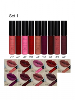9pcs Waterproof Soft Matte Lip Gloss Long-lasting Liquid Lipstick Set, Multicolor
9pcs Waterproof Soft Matte Lip Gloss Long-lasting Liquid Lipstick Set, Multicolor