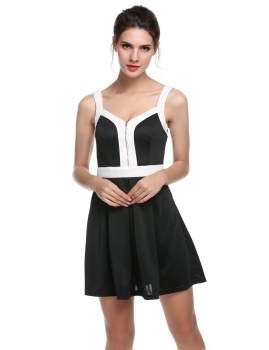 Black Women Sleeveless Slim fit Two Way Wearing Zipper Casual Dresses, Multicolor
Black Women Sleeveless Slim fit Two Way Wearing Zipper Casual Dresses, Multicolor