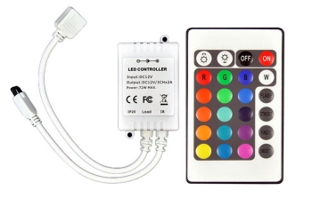 

LED Multicoloured 24 Keys Car Auto Lamp of Infrared Ray Wireless IR Remote Control