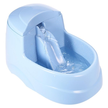 

Blue Pet Drinking Fountain Dog Cat Automatic Electric Running Water Bowl, Multicolor