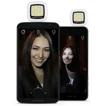 

Black Mini CeMini Cellphone Camera Pocket Spotlight 16 LED Selfie Flash Lamp Speedlite, Multicolor