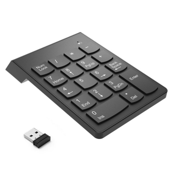 

19 Keys USB Battery Powered Ultra Mini 2.4G Wireless Numeric Keypad