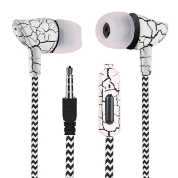 

White New Unisex General Stereo In-Ear Earphones Earbuds Handsfree wih Mic Wired, Multicolor