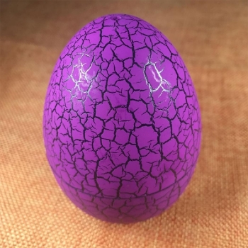 

Purple Crack Egg Tumbler Toys Virtual Digital Pet Electronic Game Console for Keychain, Multicolor