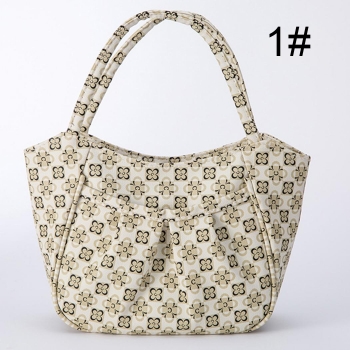 

White Women Interior Zipper Pockets Mini Handbag, Multicolor