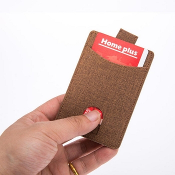

Dark coffee Unisex Synthetic Leather Bus Card Credit Case, Multicolor