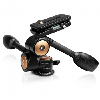 

Double Handle Camera Tripod Head 360 Degree Hydraulic Damping Ball Head