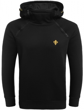 

Black Men's Hooded Zipper Fleece Lined Casual Pullover Hoodie Sweatshirt with Pocket, Multicolor