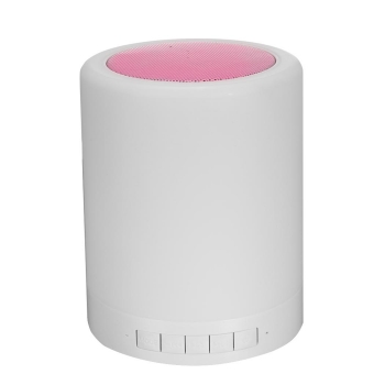 

New 3W LED Touch Lamp Portable Bluetooth Night Light 7 Colors Changeable Speaker, Red