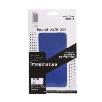 

Dark blue Metal Effect Body Skin Insulation Sticker Screen Protector for iPhone 7, Multicolor