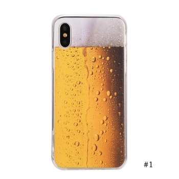 

Soft TPU Beer Bubble Print Phone Case For iPhoneX" 6S 5.5"4.7" 8 Plus, Multicolor