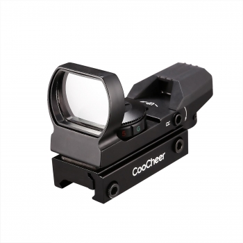 

Aluminum 1x22x33 Holographic 4 Reticle Reflex Red and Green Scope Telescope 20mm Rail