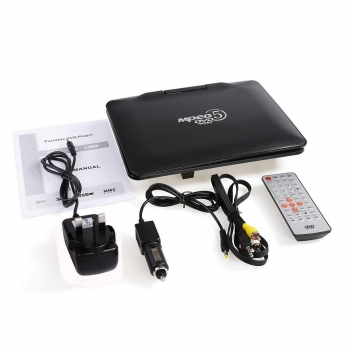 

9inch Portable DVD Player Personal Audio Video Swivel, Multicolor