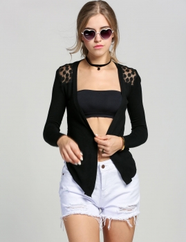 

Candy Color Sweet Women Lady Girl Floral Hollow Thin Knitting Cardigan Blouse, Multicolor