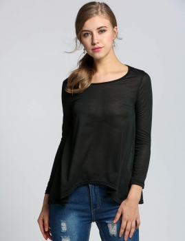

Black Good Valentine's Day Korean Cotton Tops Batwing Mini Dress Long Sleeve Women Clothes & Blouses T-Shirts, Multicolor