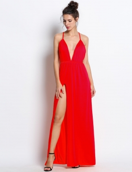 

Red Sexy Bodycon Bandage Clubwear Going Out Dress, Multicolor