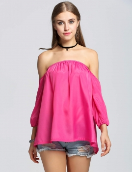

Rose red Women Long Sleeve women Sexy Tank Shirts & Blouses Casual Tops, Multicolor