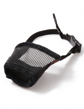 

Black Comfortable Soft No Bark Bite Chew Adjustable Pets Dogs Muzzle, Multicolor
