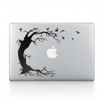 

For MacBook Notebook Swinging The Tree Pattern Local Personality Creative Stickers, Multicolor