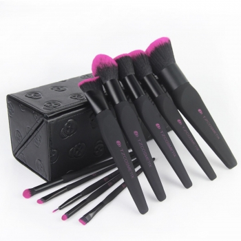 

10 Pcs Cosmetic Plastic Make Up Brush Set Kit