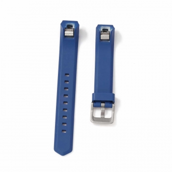 

Dark blue Metal Clasp Ultrathin Fastener Replacement Wristband for Watch, Multicolor