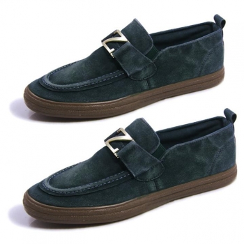 

Green Men's Canvas Casual Slip On Loafer Pure Leisure Four Colors Other Shoes, Multicolor