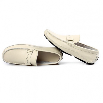 

White British Style Men's Boat Casual Breathable Leather Other Shoes, Multicolor