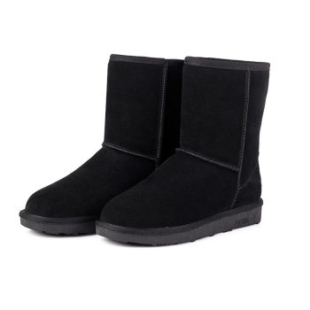

Black Unisex Winter Warm Snow Half Shoes Boots, Multicolor