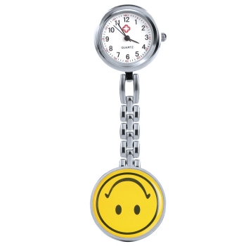 

New Fashion Smile Face Brooch Pendant Pocket Quartz Watch