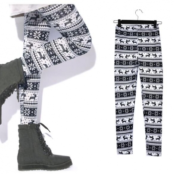 

Fashion Women's Lady Snowflakes Leggings Tights Pants