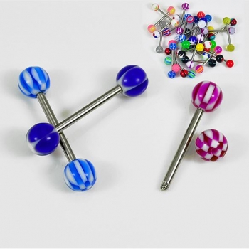 

30pcs Tongue Nipple Rings Ball Piercing Barbell Body Jewelry