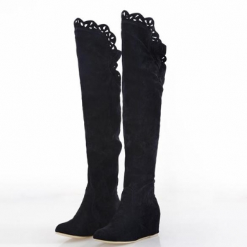 

Black Fashion ItS7 Pink Brown Women Korean Over Knee High Long Shoes Official Boots, Multicolor