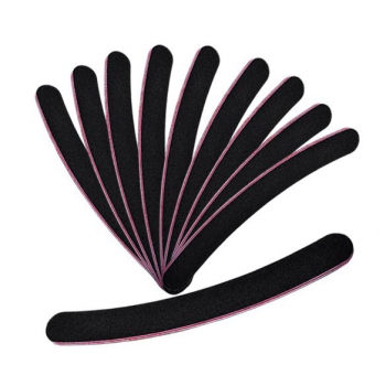 

10 pcs Professional Nail Files Buffer Buffing Slim Crescent Grit Sandpaper