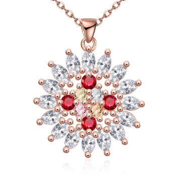 

N086 High Quality zircon necklace Fashion Jewelry Free shopping 18K gold plating necklace