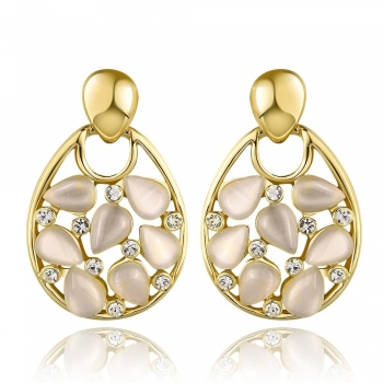 

E962-AWholesale Nickle Free Antiallergic 18K Real Gold Plated Earrings For Women New Fashion Jewelry