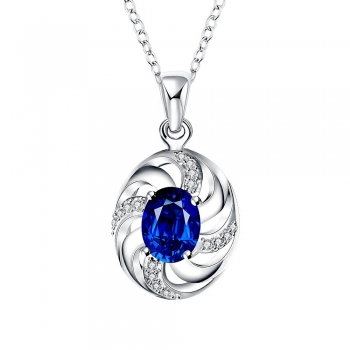 

Romantic high quality fashion jewelry chain lock bo circular glass pendant necklace, Multicolor